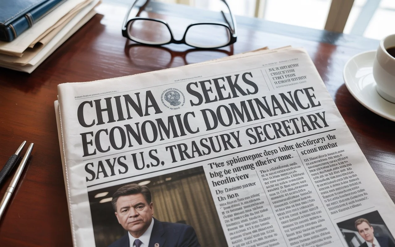China Seeks Economic Dominance Says U.S. Treasury Secretary