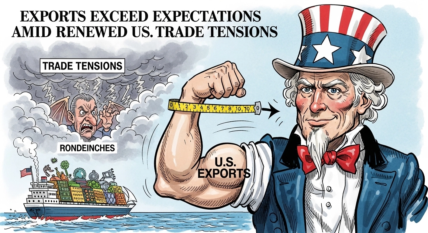 Exports Exceed Expectations Amid Renewed US Trade Tensions